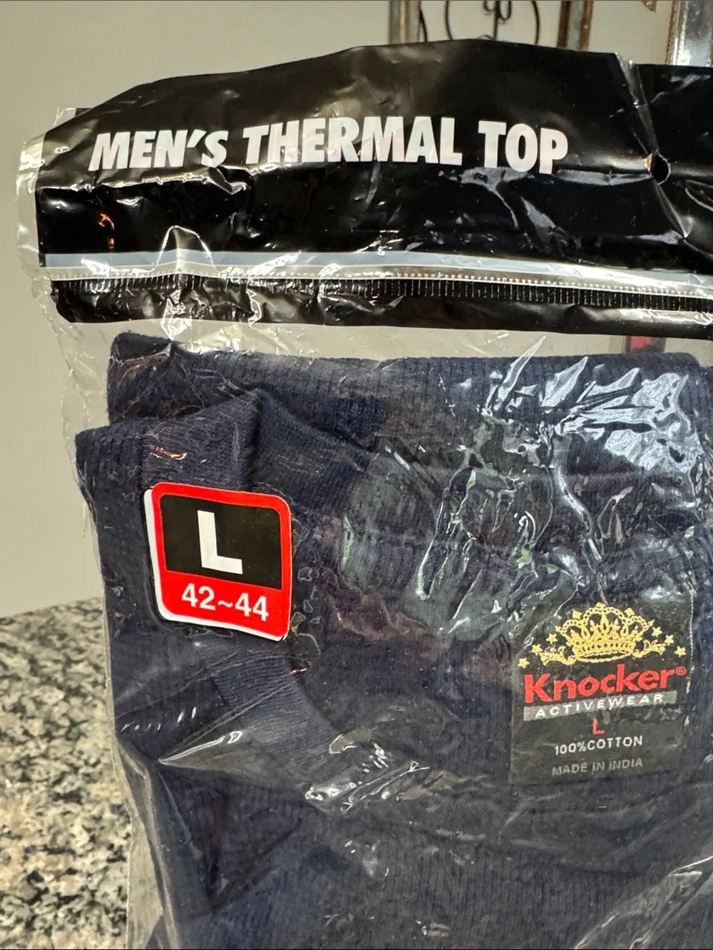 Men's Thermal Top - Navy NEW